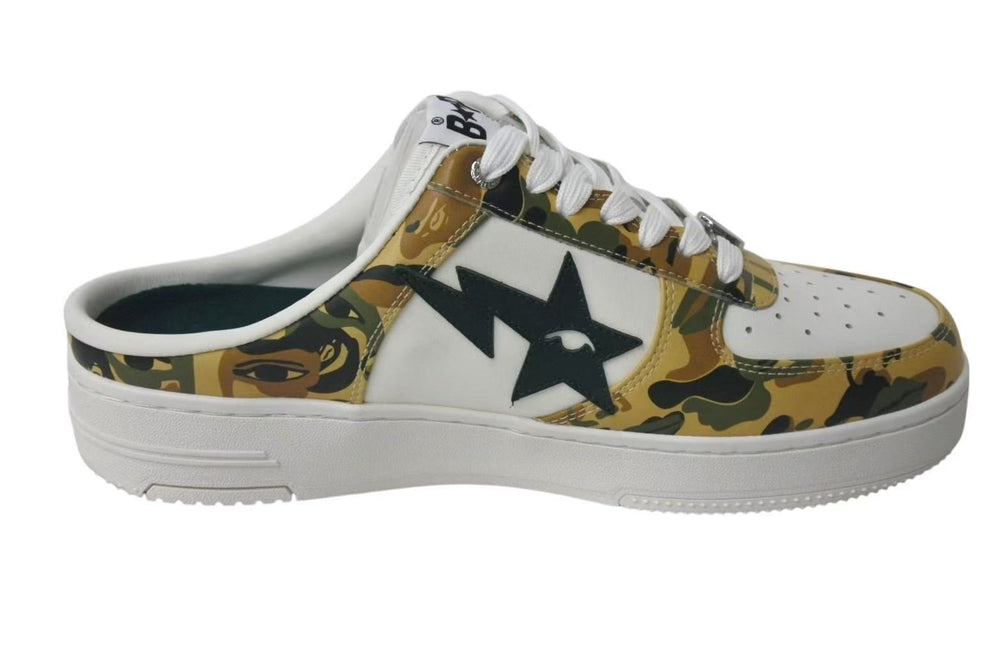 New and unused A BATHING APE sneakers BAPE × KIDSUPER BAPE STA CLOG Bape size 8 camo camouflage used 4b000681