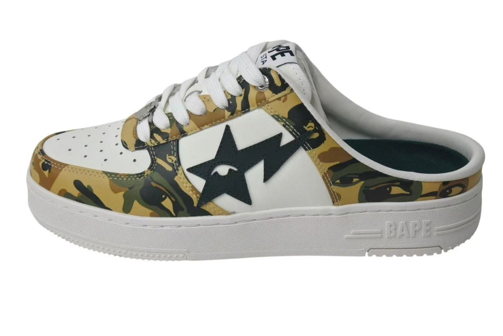New and unused A BATHING APE sneakers BAPE × KIDSUPER BAPE STA CLOG Bape size 8 camo camouflage used 4b000681
