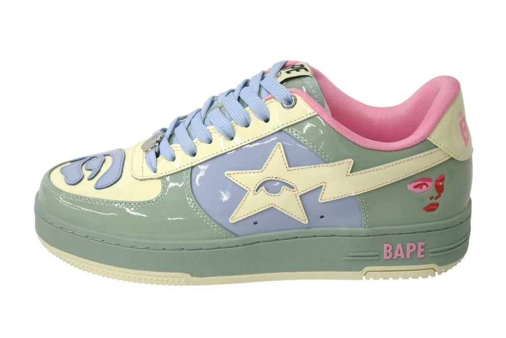 New and unused A BATHING APE Sneakers BAPE × KIDSUPER BAPE STA Size 8 Multicolor Used 4b000686