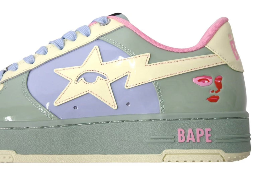 New and unused A BATHING APE Sneakers BAPE × KIDSUPER BAPE STA Size 8 Multicolor Used 4b000686