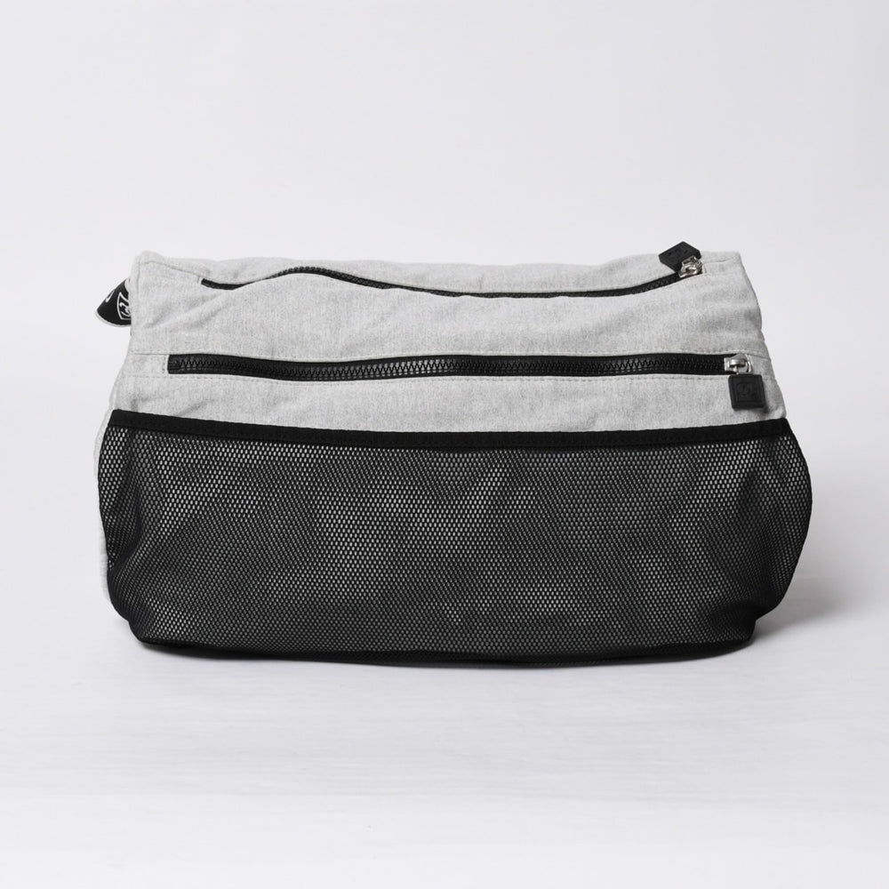 極美品 CHANEL シャネル スポーツライン ショルダーバッグ A28543 9番台 ココマーク チョコバー グレー シルバー金具 中古 4a000069