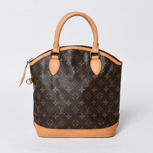 LOUISVUITTON Monogram Lockit Handbag M40102 PVC Coated Canvas Tanned Leather Good Condition Used 4a000065