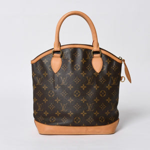 LOUISVUITTON Monogram Lockit Handbag M40102 PVC Coated Canvas Tanned Leather Good Condition Used 4a000065