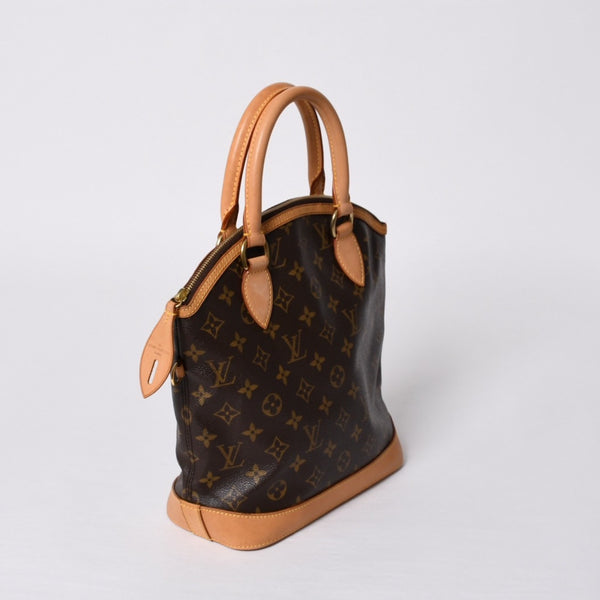 LOUISVUITTON Monogram Lockit Handbag M40102 PVC Coated Canvas Tanned Leather Good Condition Used 4a000065