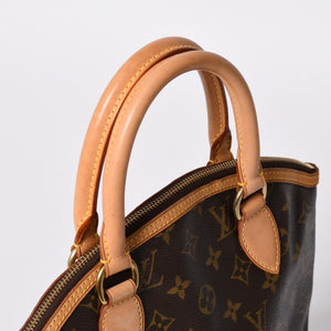 LOUISVUITTON Monogram Lockit Handbag M40102 PVC Coated Canvas Tanned Leather Good Condition Used 4a000065