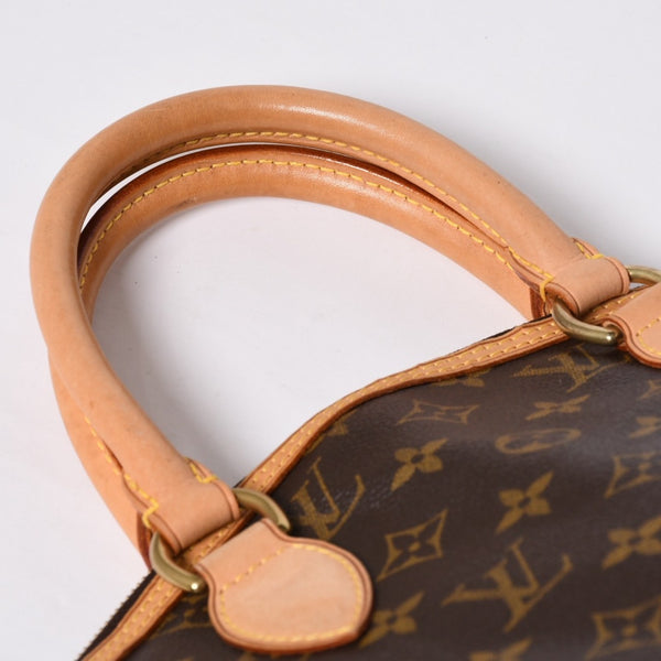 LOUISVUITTON Monogram Lockit Handbag M40102 PVC Coated Canvas Tanned Leather Good Condition Used 4a000065