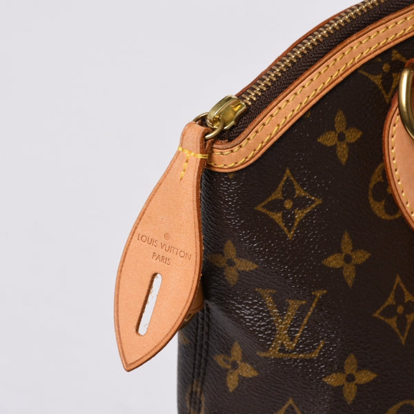 LOUISVUITTON Monogram Lockit Handbag M40102 PVC Coated Canvas Tanned Leather Good Condition Used 4a000065