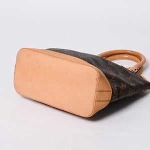 LOUISVUITTON Monogram Lockit Handbag M40102 PVC Coated Canvas Tanned Leather Good Condition Used 4a000065