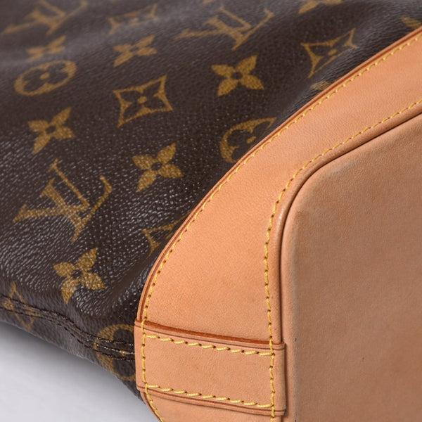 LOUISVUITTON Monogram Lockit Handbag M40102 PVC Coated Canvas Tanned Leather Good Condition Used 4a000065