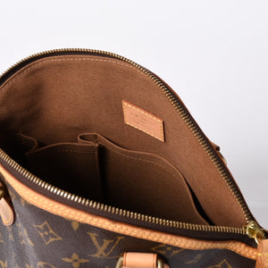 LOUISVUITTON Monogram Lockit Handbag M40102 PVC Coated Canvas Tanned Leather Good Condition Used 4a000065