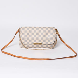 LOUIS VUITTON ルイヴィトン ショルダーバッグ ダミエアズール フェイボリットMM ダミエキャンバス N41275 美品 中古 4a000070