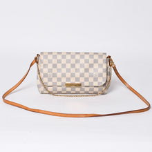 画像をギャラリービューアに読み込む, LOUIS VUITTON ルイヴィトン ショルダーバッグ ダミエアズール フェイボリットMM ダミエキャンバス N41275 美品 中古 4a000070