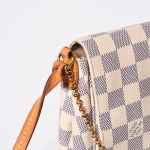 LOUIS VUITTON ルイヴィトン ショルダーバッグ ダミエアズール フェイボリットMM ダミエキャンバス N41275 美品 中古 4a000070