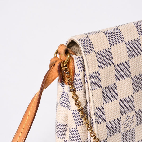 LOUIS VUITTON ルイヴィトン ショルダーバッグ ダミエアズール フェイボリットMM ダミエキャンバス N41275 美品 中古 4a000070