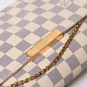 LOUIS VUITTON ルイヴィトン ショルダーバッグ ダミエアズール フェイボリットMM ダミエキャンバス N41275 美品 中古 4a000070