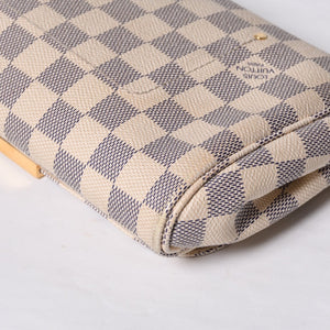 LOUIS VUITTON ルイヴィトン ショルダーバッグ ダミエアズール フェイボリットMM ダミエキャンバス N41275 美品 中古 4a000070