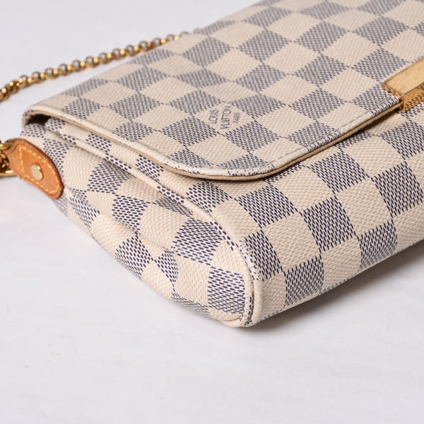 LOUIS VUITTON ルイヴィトン ショルダーバッグ ダミエアズール フェイボリットMM ダミエキャンバス N41275 美品 中古 4a000070