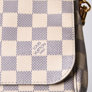 LOUIS VUITTON ルイヴィトン ショルダーバッグ ダミエアズール フェイボリットMM ダミエキャンバス N41275 美品 中古 4a000070