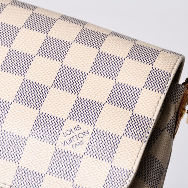 LOUIS VUITTON ルイヴィトン ショルダーバッグ ダミエアズール フェイボリットMM ダミエキャンバス N41275 美品 中古 4a000070