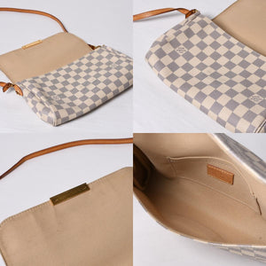 LOUIS VUITTON ルイヴィトン ショルダーバッグ ダミエアズール フェイボリットMM ダミエキャンバス N41275 美品 中古 4a000070