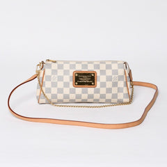 Very good condition LOUIS VUITTON Damier Azur Eva 2WAY hand shoulder bag N55214 Used 4a000057