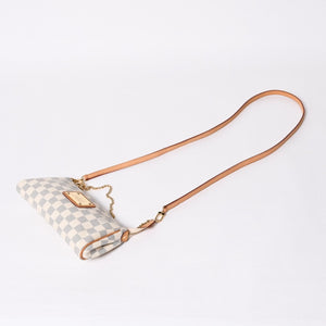Very good condition LOUIS VUITTON Damier Azur Eva 2WAY hand shoulder bag N55214 Used 4a000057
