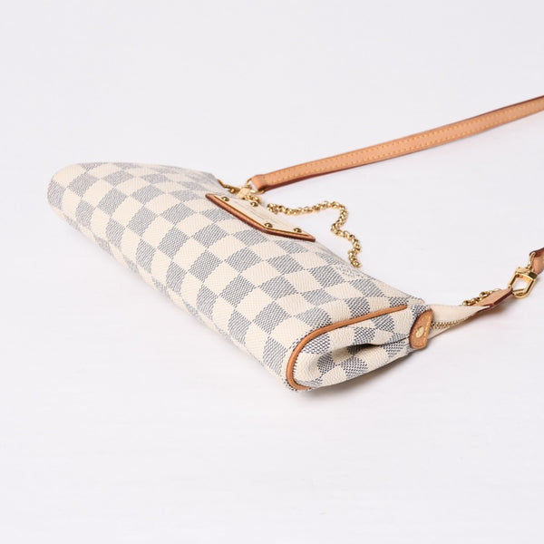 Very good condition LOUIS VUITTON Damier Azur Eva 2WAY hand shoulder bag N55214 Used 4a000057