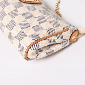 Very good condition LOUIS VUITTON Damier Azur Eva 2WAY hand shoulder bag N55214 Used 4a000057