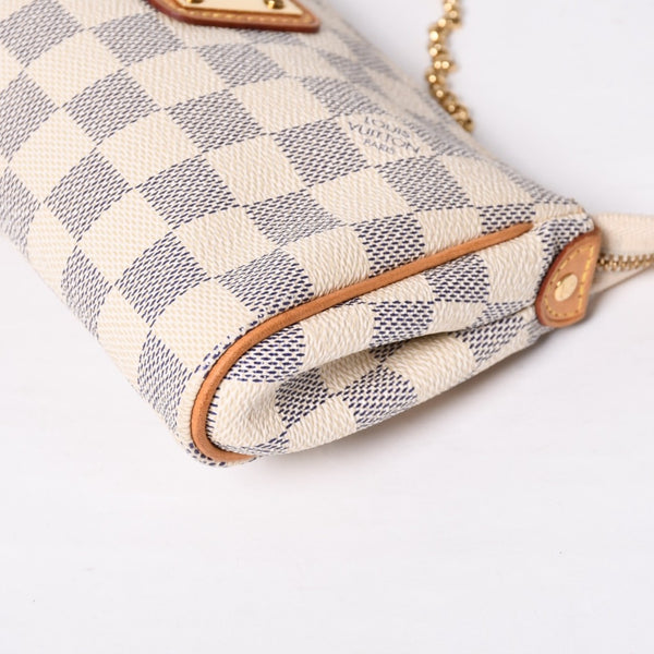 Very good condition LOUIS VUITTON Damier Azur Eva 2WAY hand shoulder bag N55214 Used 4a000057