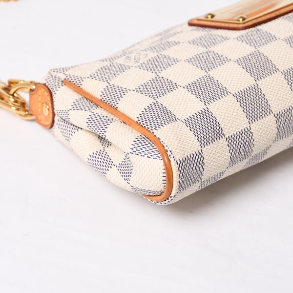 Very good condition LOUIS VUITTON Damier Azur Eva 2WAY hand shoulder bag N55214 Used 4a000057