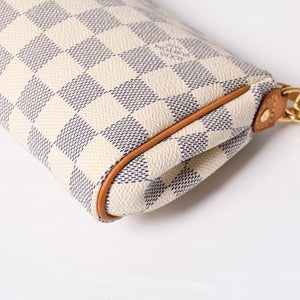 Very good condition LOUIS VUITTON Damier Azur Eva 2WAY hand shoulder bag N55214 Used 4a000057