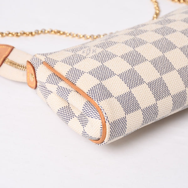 Very good condition LOUIS VUITTON Damier Azur Eva 2WAY hand shoulder bag N55214 Used 4a000057