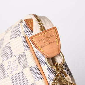 Very good condition LOUIS VUITTON Damier Azur Eva 2WAY hand shoulder bag N55214 Used 4a000057