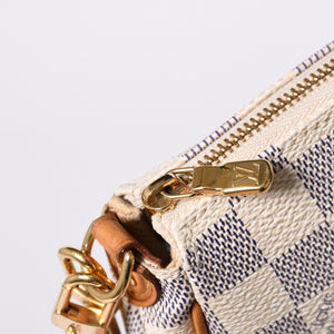 Very good condition LOUIS VUITTON Damier Azur Eva 2WAY hand shoulder bag N55214 Used 4a000057