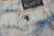 Load image into Gallery viewer, 新品未使用 KAPITAL キャピタル 14ozデニム タイダイバギーフレアパンツ リメイク加工 インディゴ ピンク コットン サイズ34 中古 4b000694