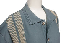 画像をギャラリービューアに読み込む, 新品未使用 KAPITAL キャピタル 14G 綿ニット テネシーアロハポロ 半袖シャツ ブルー系 コットン ナイロン サイズ3 中古 4b000698