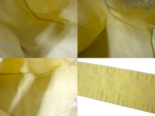 画像をギャラリービューアに読み込む, 新品未使用 KAPITAL キャピタル キャンバス ニュースペーパー ショルダーバッグ イエロー 白ステッチ コットン 中古 4b000699