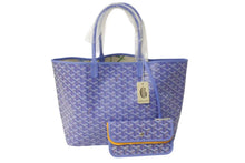 Load image into Gallery viewer, 新品未使用 GOYARD ゴヤール2025SS リミテッドエディション サンルイPM トートバッグ スペシャルカラー アイリス PVC レザー 中古 4b000729