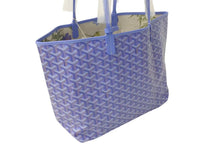 Load image into Gallery viewer, 新品未使用 GOYARD ゴヤール2025SS リミテッドエディション サンルイPM トートバッグ スペシャルカラー アイリス PVC レザー 中古 4b000729