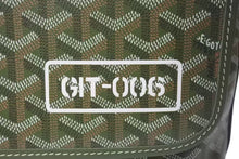 画像をギャラリービューアに読み込む, 新品未使用 GOYARD ゴヤール カペシアンMM リミテッドエディション メッセンジャーバッグ PVC レザー グリーン シルバー 金具 中古 4b000730