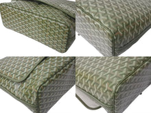 画像をギャラリービューアに読み込む, 新品未使用 GOYARD ゴヤール カペシアンMM リミテッドエディション メッセンジャーバッグ PVC レザー グリーン シルバー 金具 中古 4b000730