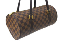 Load image into Gallery viewer, 極美品 LOUIS VUITTON ルイヴィトン ハンドバッグ パピヨン30 ダミエキャンバス N51303 ブラウン ゴールド金具 中古 4b000739