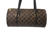 Load image into Gallery viewer, 極美品 LOUIS VUITTON ルイヴィトン ハンドバッグ パピヨン30 ダミエキャンバス N51303 ブラウン ゴールド金具 中古 4b000739