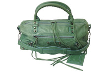 画像をギャラリービューアに読み込む, BALENCIAGA バレンシアガ The Twiggy ザ ツィギー ハンドバッグ 128523 2WAY ラムスキン グリーン 美品 中古 4b000745