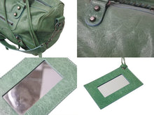 画像をギャラリービューアに読み込む, BALENCIAGA バレンシアガ The Twiggy ザ ツィギー ハンドバッグ 128523 2WAY ラムスキン グリーン 美品 中古 4b000745