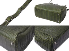 画像をギャラリービューアに読み込む, 極美品 HERMES エルメス ショルダーバッグ ケリースポーツMM □D刻印 グリーン系 ニロティカス 中古 4b000747