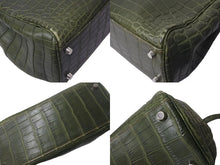 画像をギャラリービューアに読み込む, 極美品 HERMES エルメス ショルダーバッグ ケリースポーツMM □D刻印 グリーン系 ニロティカス 中古 4b000747