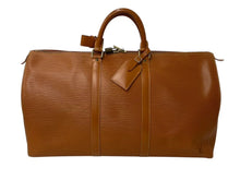 画像をギャラリービューアに読み込む, LOUIS VUITTON ルイヴィトン ボストンバッグ キーポル50 M42963 ブラウン エピレザー ゴールド金具 美品 中古 4b000750