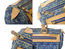 Load image into Gallery viewer, LOUIS VUITTON ルイヴィトン ネオスピーディ ハンドバッグ M95019 モノグラムデニム ゴールド金具 美品 中古 4b000751