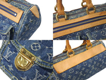 Load image into Gallery viewer, LOUIS VUITTON ルイヴィトン ネオスピーディ ハンドバッグ M95019 モノグラムデニム ゴールド金具 美品 中古 4b000751